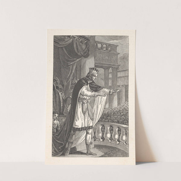 Solomon blessing the congregation of Israel. by Alexander Anderson