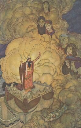 Solomon commands the spirits of the world to submit to his will.