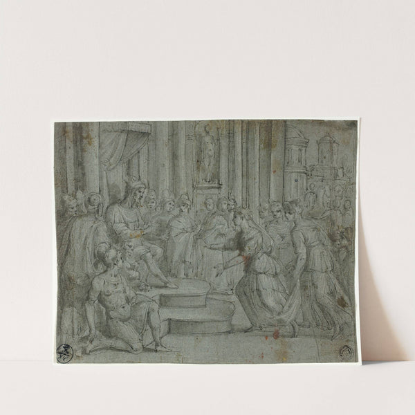 Solomon Receiving the Queen of Sheba by Cesare Rossetti