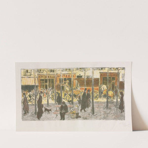 Some Aspects Of Paris Life, Boulevard (1899) by Pierre Bonnard
