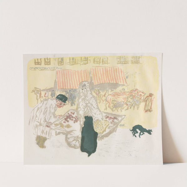 Some Aspects Of Paris Life,The Pushcart by Pierre Bonnard