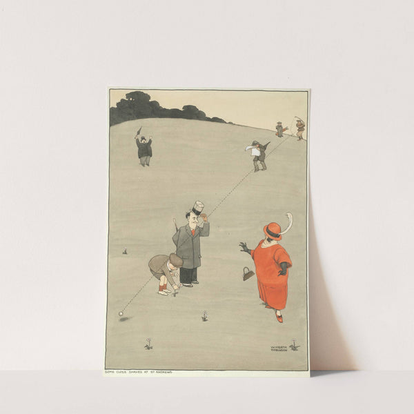 'Some Close Shaves at St. Andrews' by William Heath Robinson