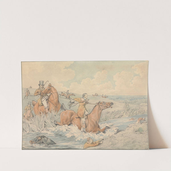 ‘Some Do and Some Don’t; It is All a Notion;’ Getting a Dive (between 1848 and 1851) by Henry Thomas Alken