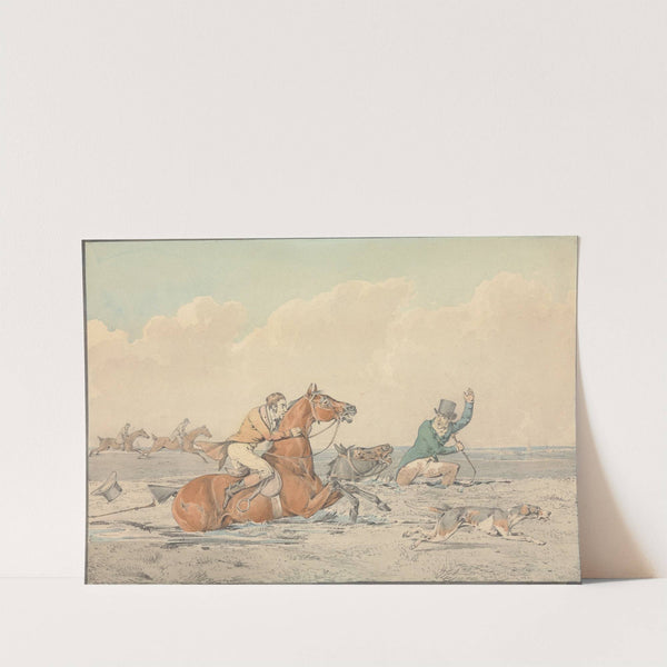 ‘Some Do and Some Don’t; It is All a Notion;’ Getting into a Bog (between 1848 and 1851) by Henry Thomas Alken