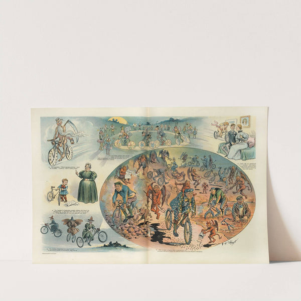 Some popular conceptions that the wheeling mania will change by Frederick Burr Opper