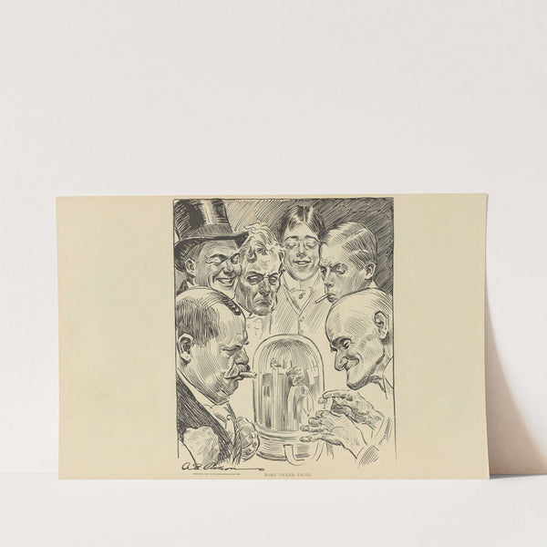 Some ticker faces (1900-1905) by Charles Dana Gibson