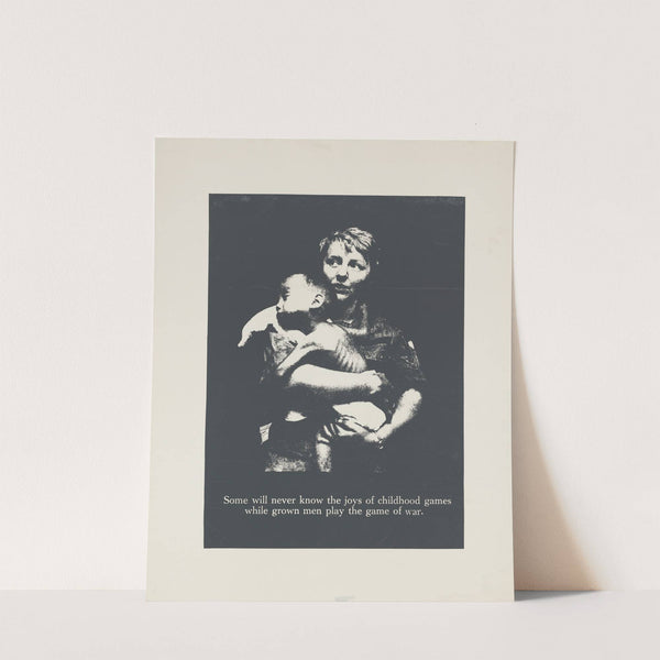 Some will never know the joys of childhood games while grown men play the game of war by Massachusetts College of Art