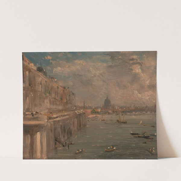 Somerset House Terrace from Waterloo Bridge by John Constable