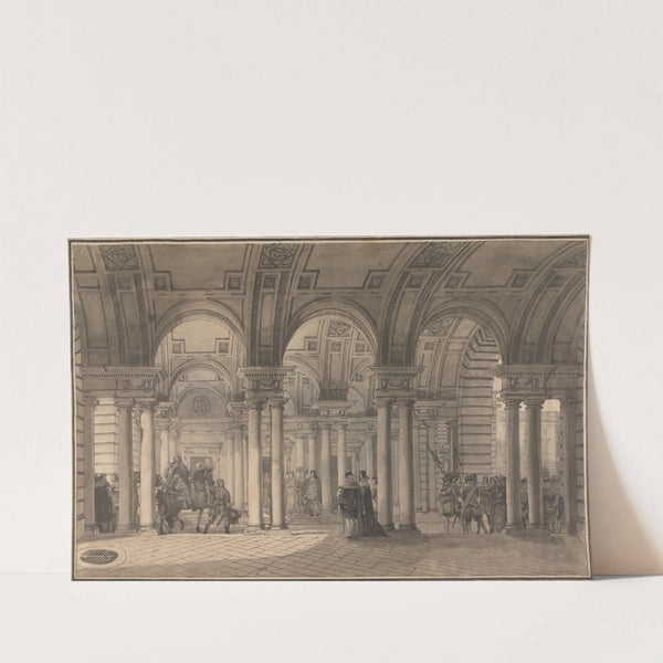 Somerset House, the Strand Vestibule by Louis Jean Desprez