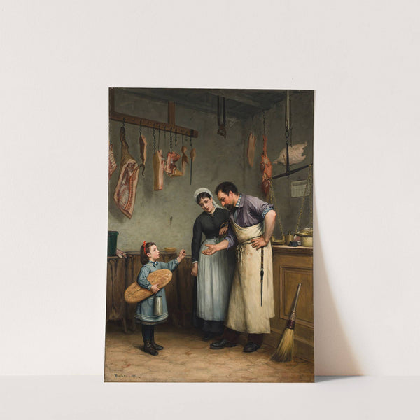 Something For The Cat (1882) by Adolf Von Becker