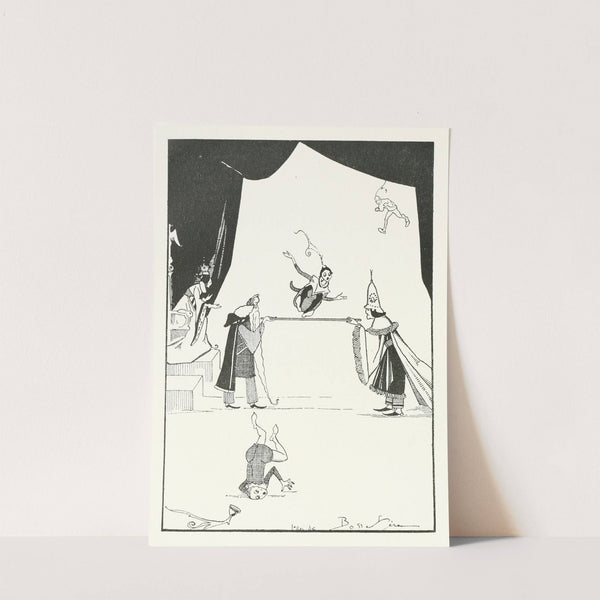 Sometimes leap over the stick, sometimes creep under it, backward and forward by Jean de Bosschère