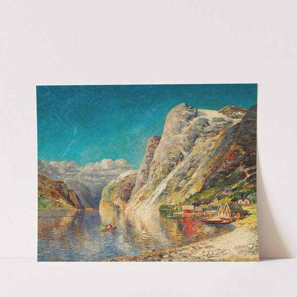 Sommer am Norwegischen Fjord by Karl Kaufmann