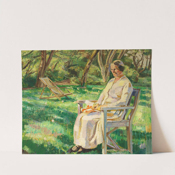 Sommereftermiddag (Marie i haven) by Fritz Syberg