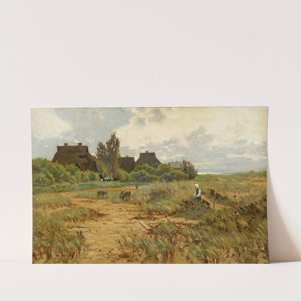 Sommeridyll auf Fischland (1890) by Paul Müller-Kaempff