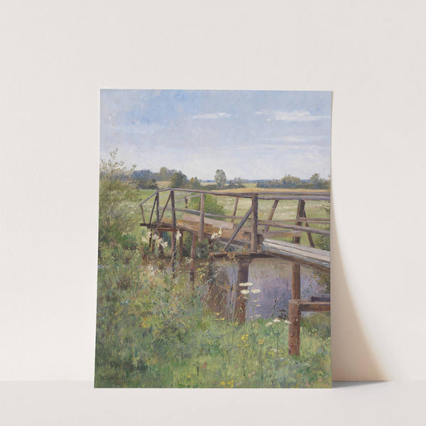 Sommerlandschaft mit Brücke by Hugo Darnaut