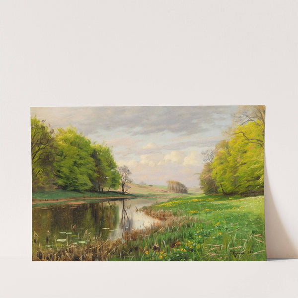 Sommerlandschaft mit Flußlauf (1900) by Peder Mørk Mønsted