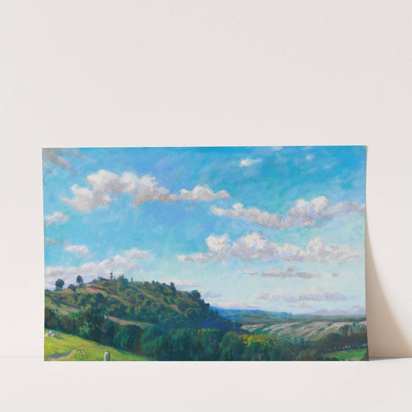 Sommerliche Landschaft im Spessart (1921) by Melchior Lechter