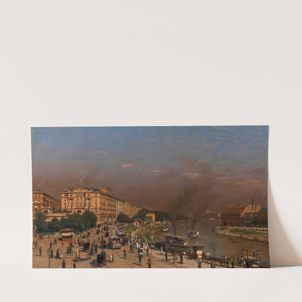 Sommermorgen am Franz Josephs-Quai (before 1883) by Wilhelm Bernatzik