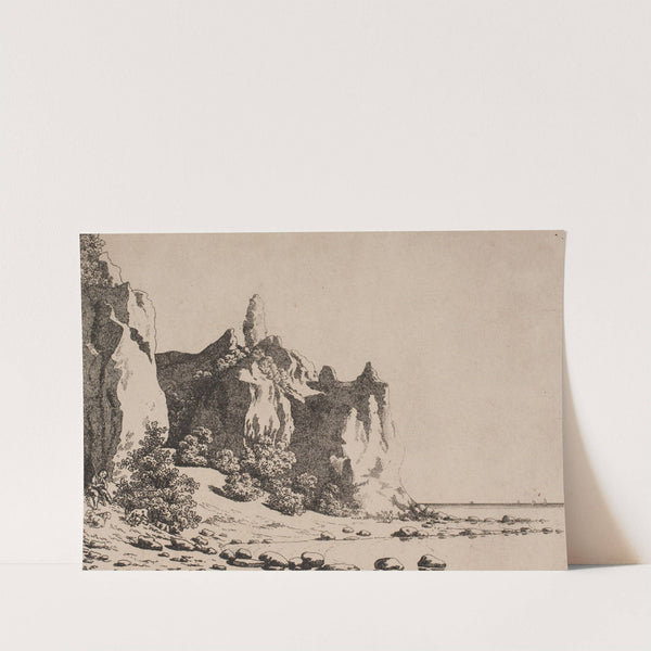 Sommerspiret, Møen. Udsigt fra stranden by Søren L. Lange