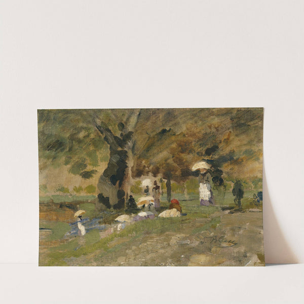 Sommertag im Prater by Tina Blau