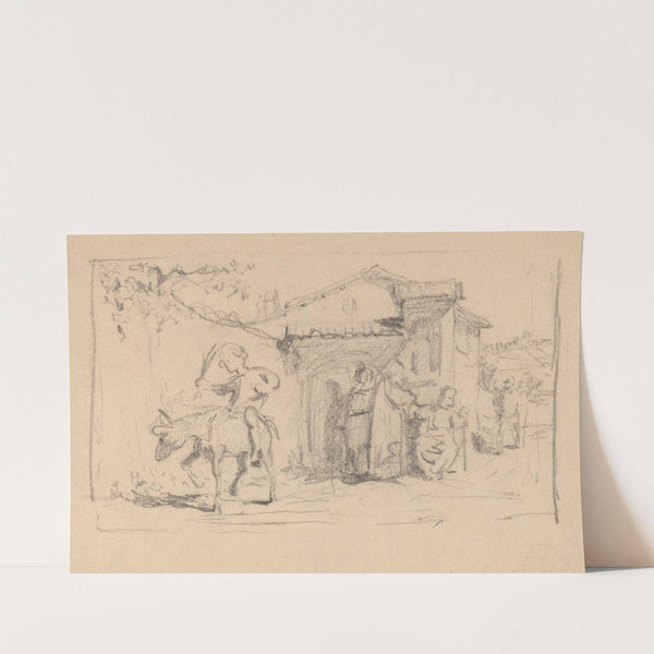 Son and Donkey (c. 1859) by Elihu Vedder