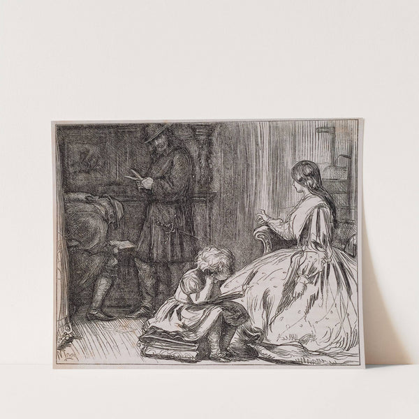 Son Christopher - The Constables breaks into the House by Sir John Everett Millais