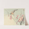 Songbird on blossom branch by Ohara Koson