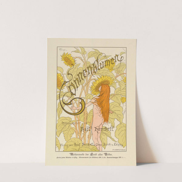 Sonnenblumen herausgegeben von Karl Henckell (1898) by Hugo Höppener (Fidus)