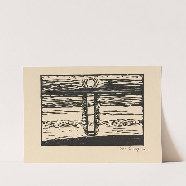 Sonnenuntergang am Wattenmeer by Wilhelm Laage