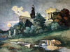 Sonnenuntergang an der Bavaria und Ruhmeshalle in München
