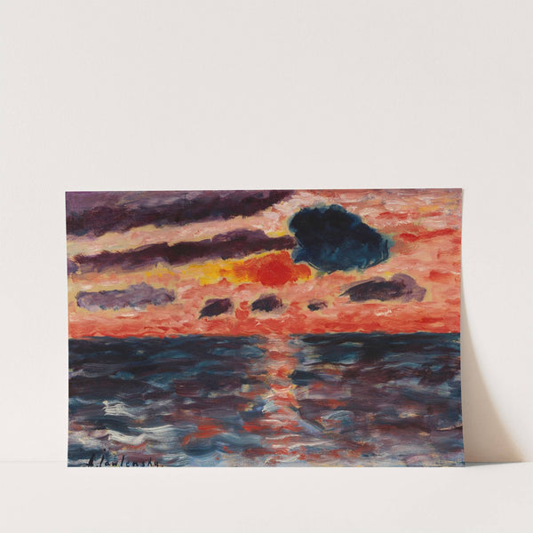 Sonnenuntergang, Borkum (1928) by Alexej von Jawlensky
