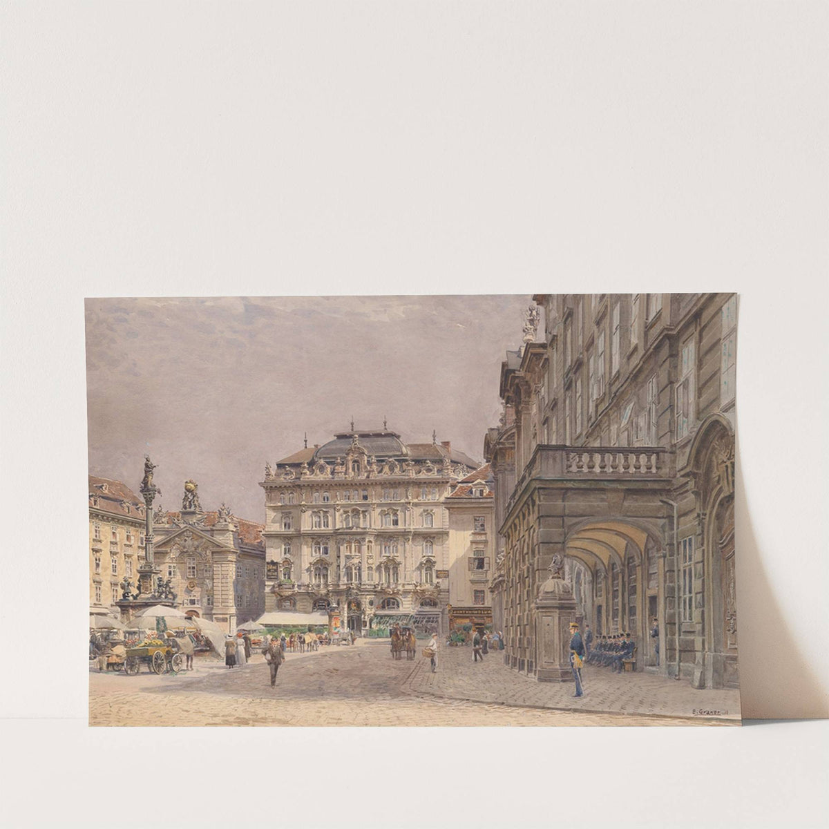 Sonniger Tag am Hof by Ernst Graner