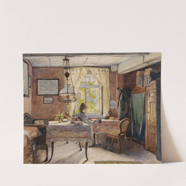 Sonniges Interieur by Carl Wenzel Zajicek