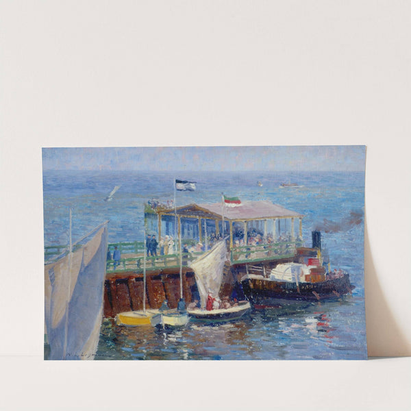 Sonntagnachmittag auf Helgoland by Wilhelm Ludwig Lehmann