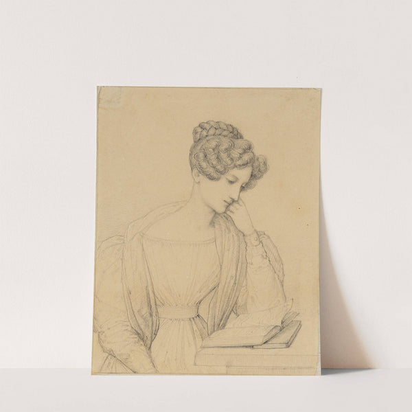 Sophie, Markgräfin von Baden, an einem Tische lesend by Marie Ellenrieder