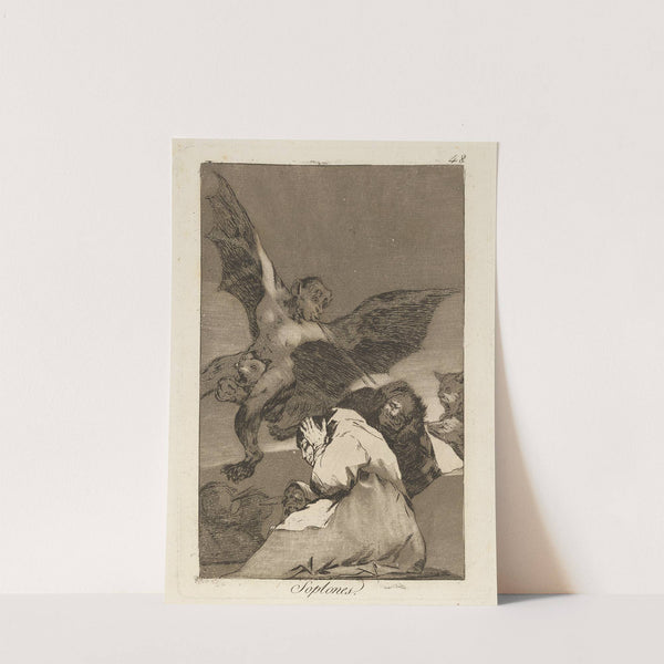 Soplones. (Tale-bearers—Blasts of wind) (1796-1797) by Francisco de Goya