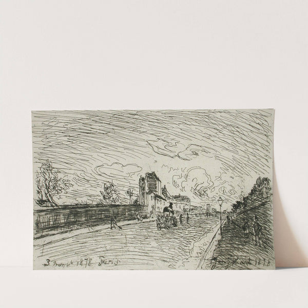 Sortie de la Maison Cochin by Johan Barthold Jongkind