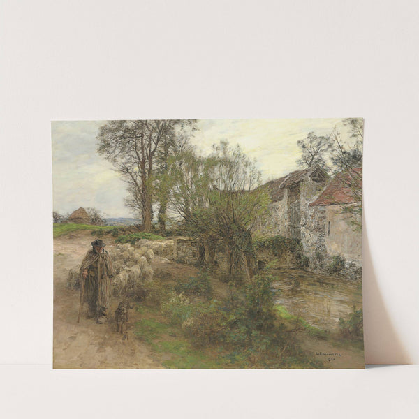 Sortie Du Troupeau Du Rue Chailly by Léon Augustin Lhermitte