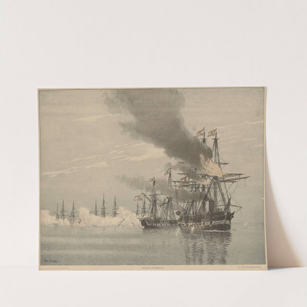 Søslaget ved Helgoland by Christian Blache