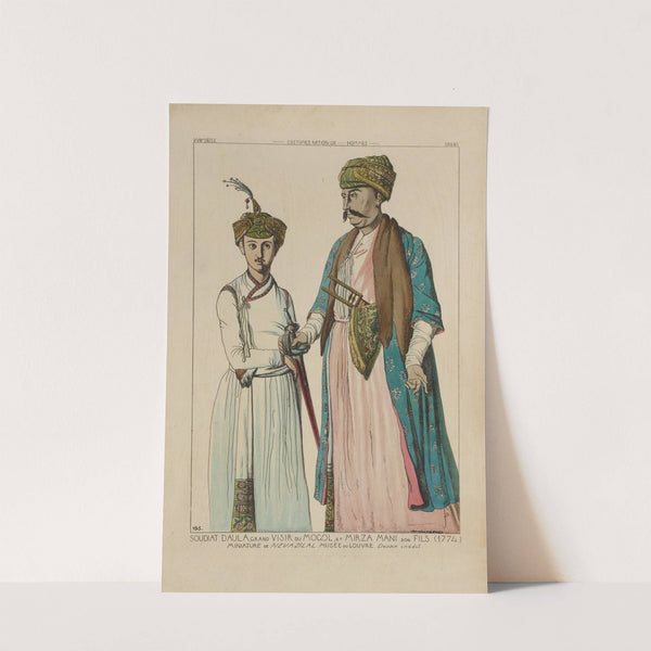 Soudiat daula, grand visir du Mogol, et Mirza Mani son fils. (1774.) by Raphaël Jacquemin