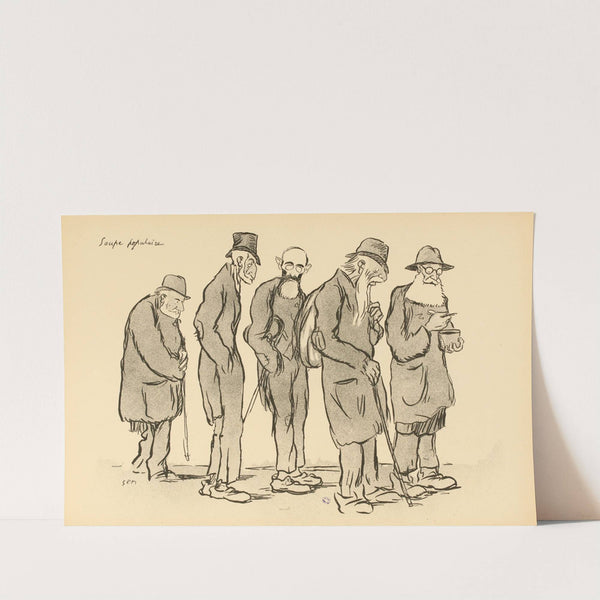 Soupe populaire (1919) by Georges Goursat (Sem)