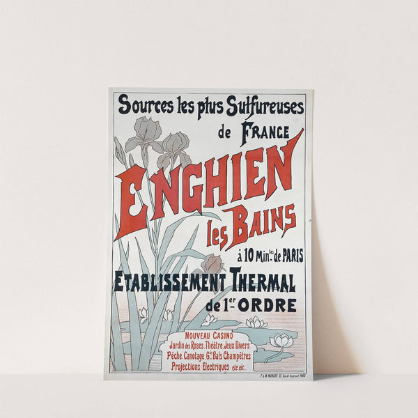 Sources les plus Sulfureuses de FRANCE ENGHIEN les BAINS (1880-1900) by Alfred Choubrac