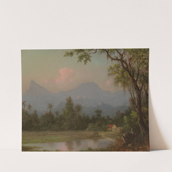 South American Scene With A Cabin by Martin Johnson Heade
