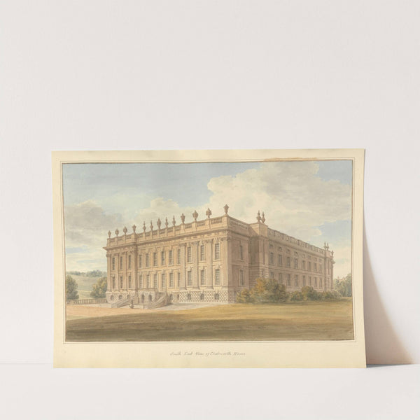 South East View of Chatsworth House by John Buckler