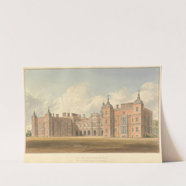 South East View of Hatfield House, The Seat of the Marquis of Salisbury by John Buckler