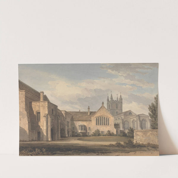 South East View of the Church and Palace at Croydon, Surrey by John Chessell Buckler