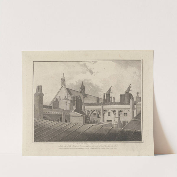 South Side of the House of Commons, from the Roof of the Painted Chamber by George Arnald