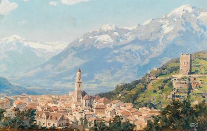 South Tyrol, View of Meran