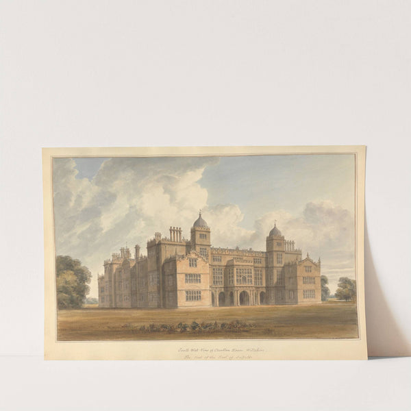 South West View of Charlton House Wiltshire the Seat of the Earl of Suffolk by John Buckler