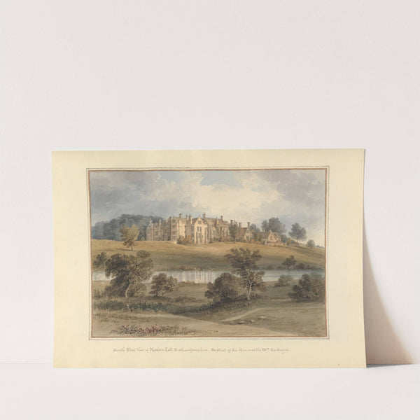 South West View of Rushton Hall, Northamptonshire: the Seat of the Honourable Mrs. Cockayne by John Buckler